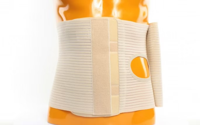 Abdominal Korse - Kolostomi İçin - 26 cm Yüksekliğinde