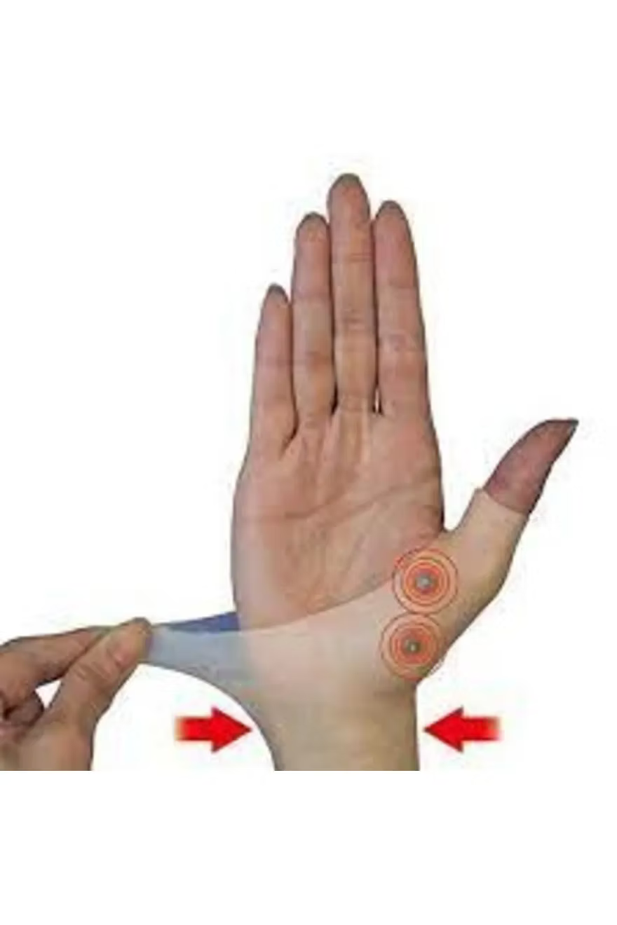 Libor Manyetik El Başparmak Destek Eldiven Silikon Artrit Basınç Düzeltici