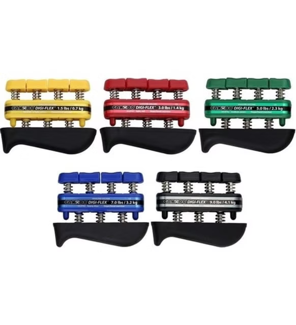 CANDO DİGİ-FLEX EL EGZERSİZ ALETİ - 5'Lİ SET (SARI, KIRMIZI, YEŞİL, MAVİ, SİYAH)