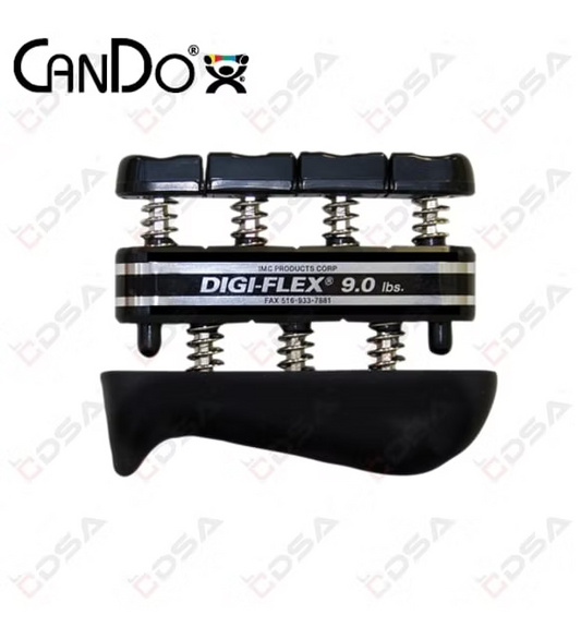 CANDO DİGİ-FLEX EL EGZERSİZ ALETİ - SİYAH, X-AĞIR - PARMAK (9,0 LB) / EL (31,0 L)