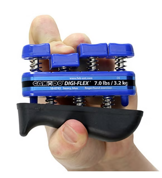CanDo® Digi-Flex® Hand Exerciser - Blue, Heavy - Finger (7.0 lb) / hand (23.0 lb)
