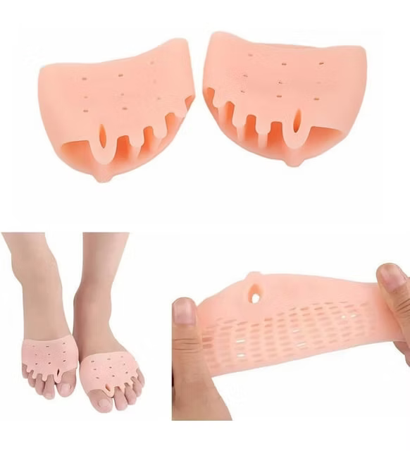 Jel ayak parmağı düzleştirici, ayak parmağı ayırıcısilikon Valgus düzeltici jel