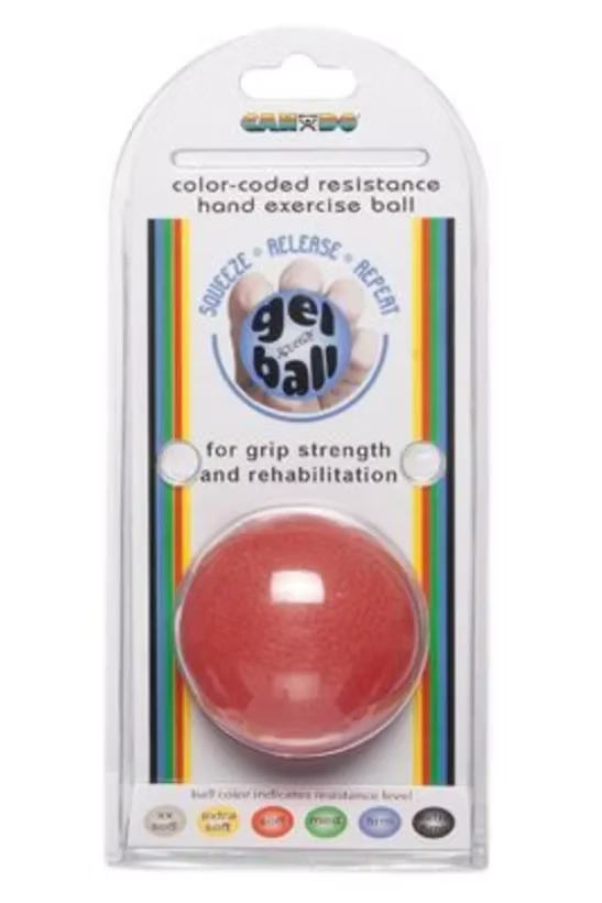 Cando ® Gel Squeeze Sıkma Egzersiz Topu Kırmızı Hafif