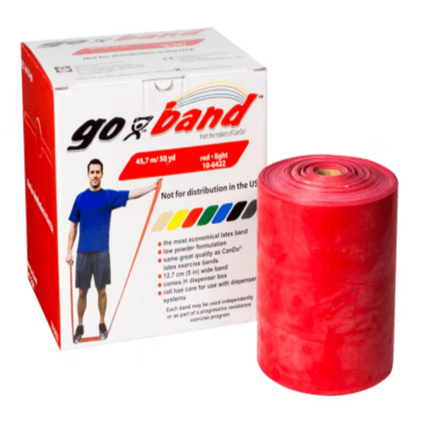 CanDo Go-Band Direnç Egzersiz Bandı Kırmızı ( lıght) 45.7 mt -10-6422