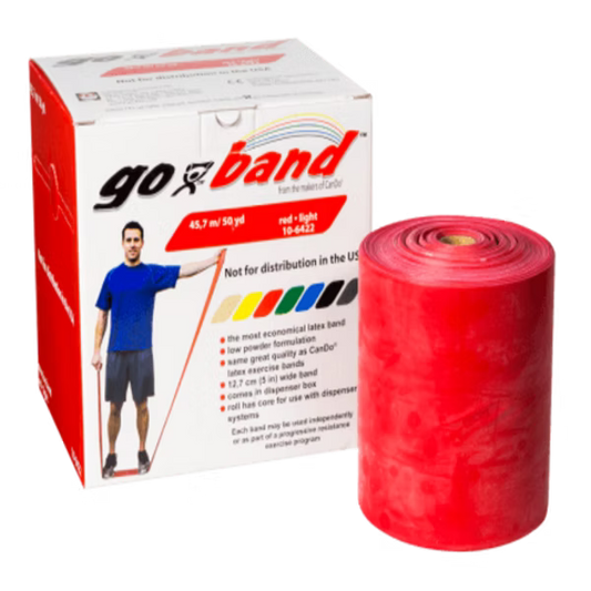 CanDo Go-Band Direnç Egzersiz Bandı Kırmızı ( lıght) 45.7 mt -10-6422
