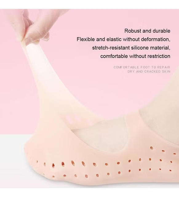 1 çift Silikon Çorap Ayak Bakımı Jel Çorap Nefes Profesyonel Nasır Sökücü Anti Ç
