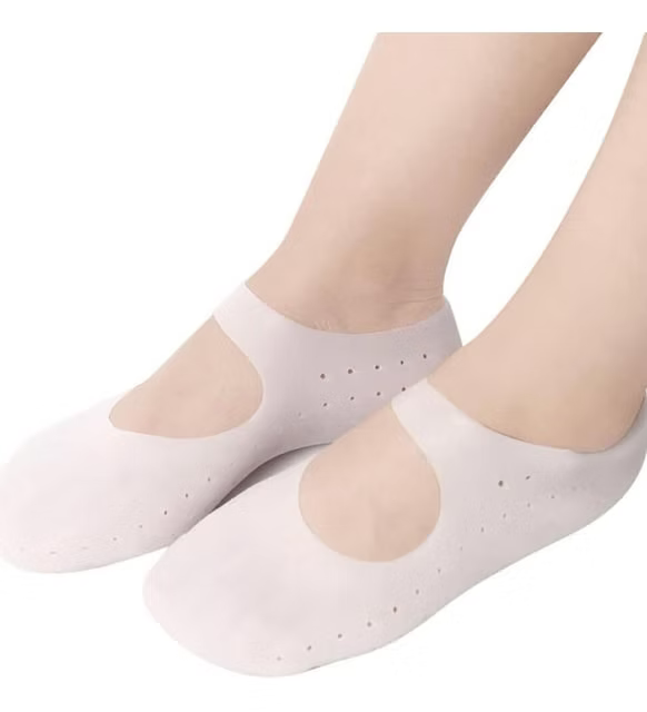 1 çift Silikon Çorap Ayak Bakımı Jel Çorap Nefes Profesyonel Nasır Sökücü Anti Ç