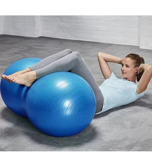 Delta Fıstık Şeklinde 90 Cm X 45 Cm Mavi Pilates Topu